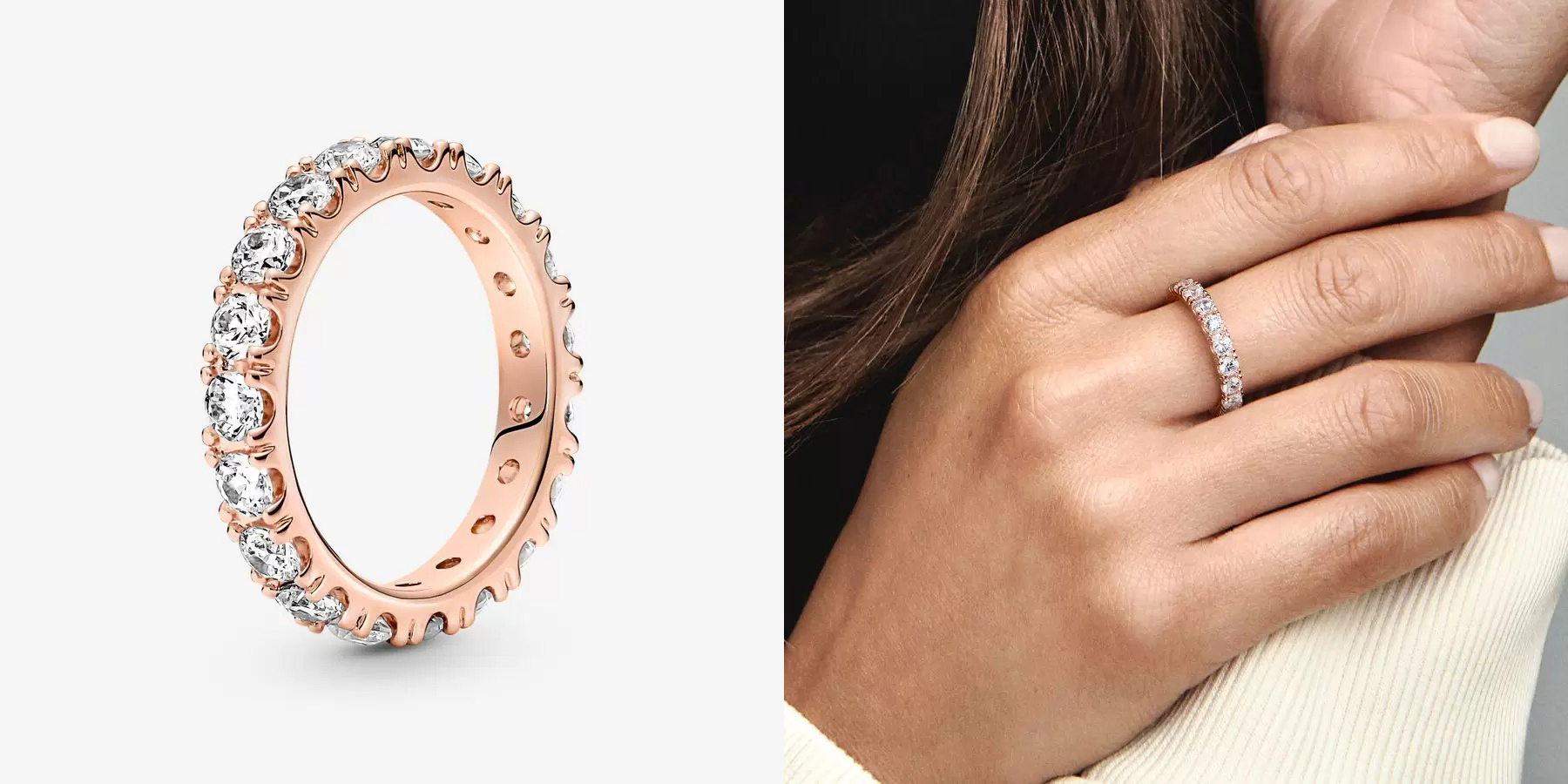 bague éternité rang scintillant Pandora