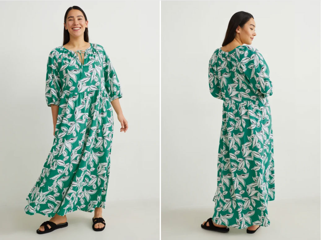 Robe en lin mélange C&A