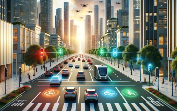 Les feux de circulation vont avoir une quatrième couleur : les villes s'adaptent aux voitures du futur