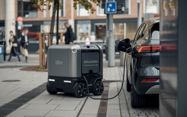 Un robot chargeur autonome à commander par application, pour éviter les bornes et réduire les coûts publics