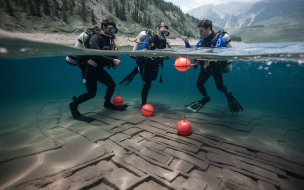 Sous le lac Issyk-Koul, des structures à 1-4 m relancent l'hypothèse d'une ville engloutie